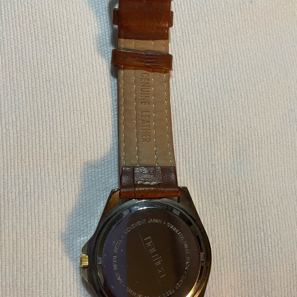 Vintage 90s Nautica Emerald Dial Quartz Diver Watch Used needs battery - Picture 4 of 9